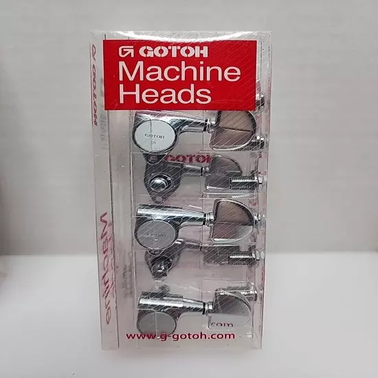 GOTOH SG301-20 Tuning Machine with Grover shaped buttons 3L x 3R Chrome