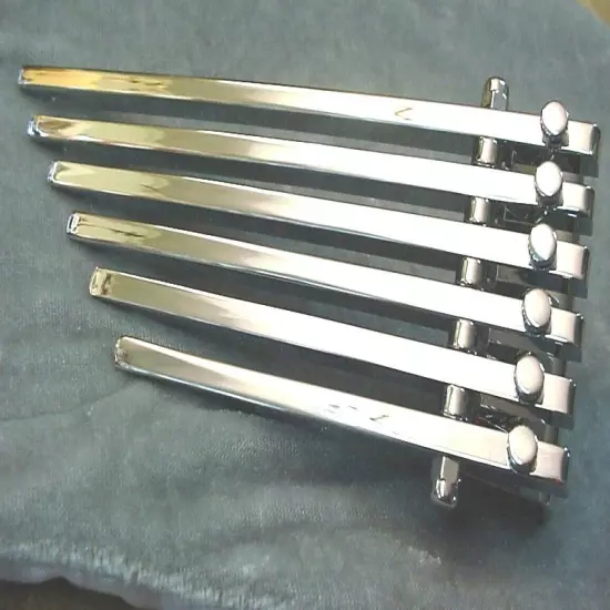 WELL MADE FINGER STYLE TAILPIECE FOR ARCHTOP GUITAR - CHROME