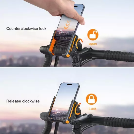 Electric vehicle mobile phone holder cycling bicycle navigation motorcycle: