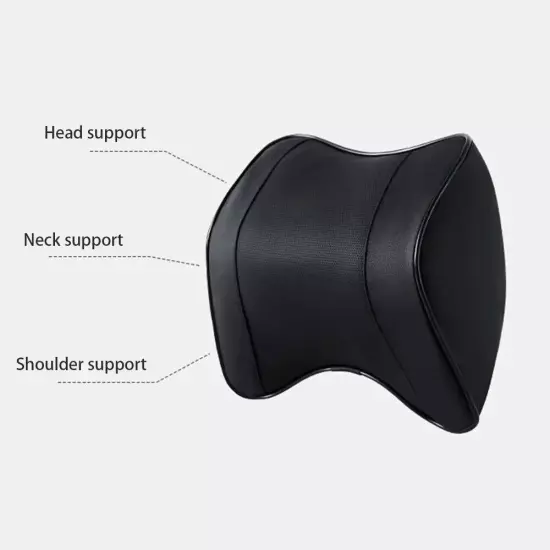 Car Neck Headrest Pillow Support Cushion Car Breathable Car Lumbar Pillow 