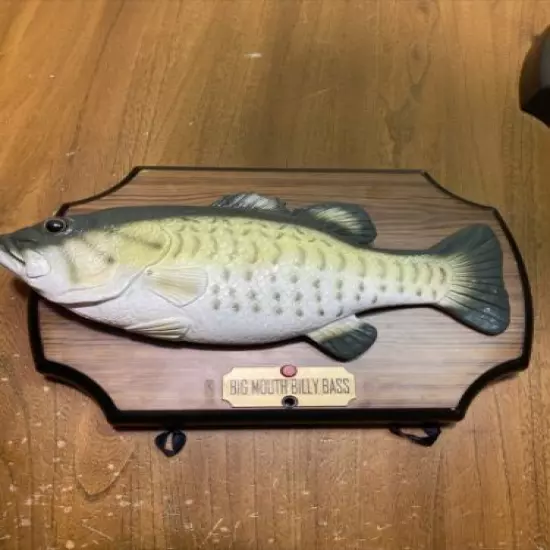 Big Mouth Billy Bass Singing Fish Take Me To The River & Dont Worry 1999 Gemmy