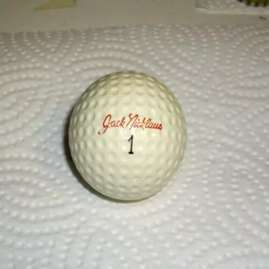 Vintage Jack Nicklaus Red Signature Golf Ball Small Canada Used