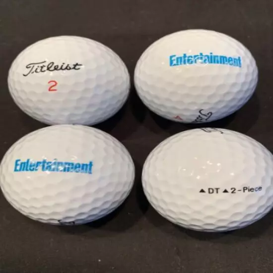 Entertainment Weekly Logo Titleist Golf Balls Four Pack NOS Fab 400 1999 Vintage