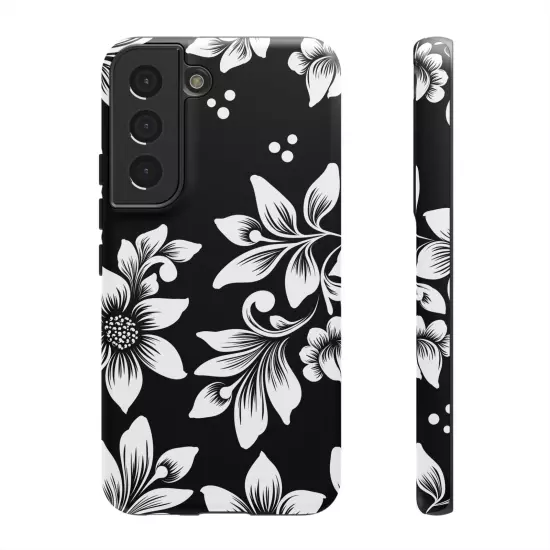 Black & White Floral Style - Tough Cases