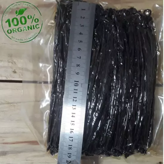 Organic Ceylon Vanilla Beans Whole Grade A Pods for Vanilla Extract & Baking