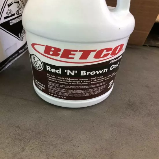 BETCO Red 'N' Brown Out 41904-00 Debrowner Carpet Treatment 1 Gal -NIB of 4