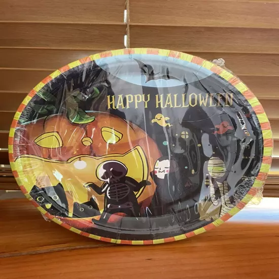 Halloween Disposable Tableware Set 25 Plates,25cups,25knives,25spoons,25forks