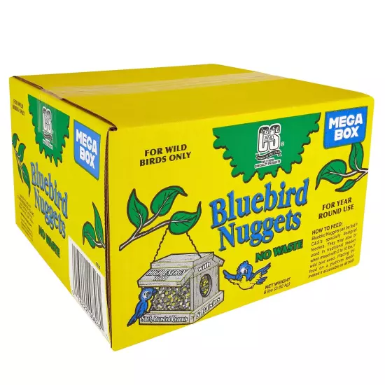 Wild Bird Bluebird Suet Nuggets Mega Box, 8 Pounds