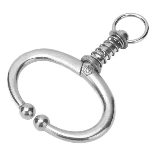 Cattle Nose Ring Stainless Steel Cattle Nose Clamp Bull Cow W Spring Nose Ring