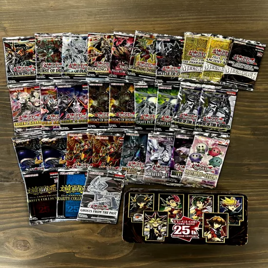 Yugioh x30 Booster Pack Factory Sealed Bundle! RARITY COLLECTION + MUCH MORE!