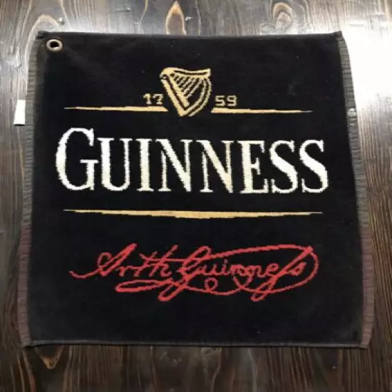 1759 guinness arthur guinness signature golf towel