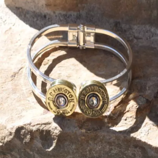 Remington 20 Gauge Shotgun Shell Bullet Bracelet Spring Loaded Trap Shooting