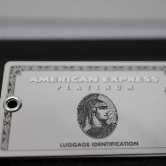 New American Express Platinum card holders limited Luggage Name Tag Novelty z2