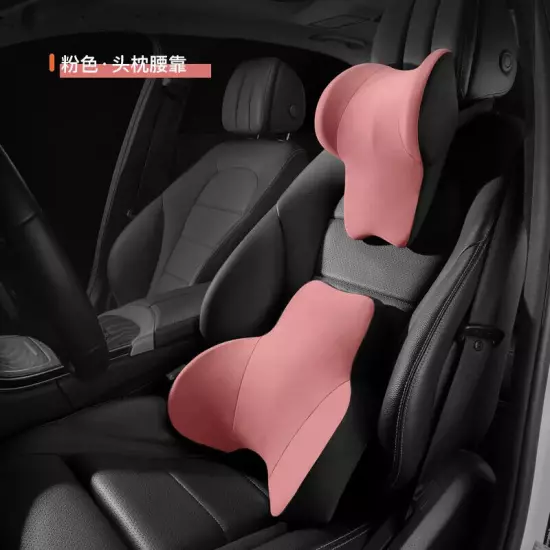 Car Headrest Auto Neck Protection Pillow Waist Rest Car Lumbar Back Cushion