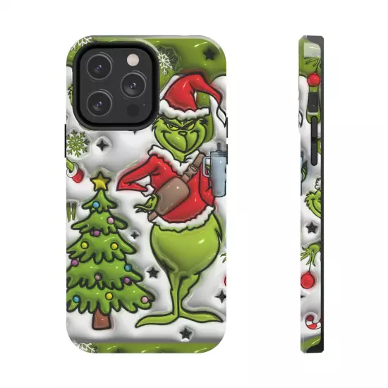 Grinch Tough Phone Cases Samsung S20 S21 S22 S23 Iphone 15 14 13 12 11