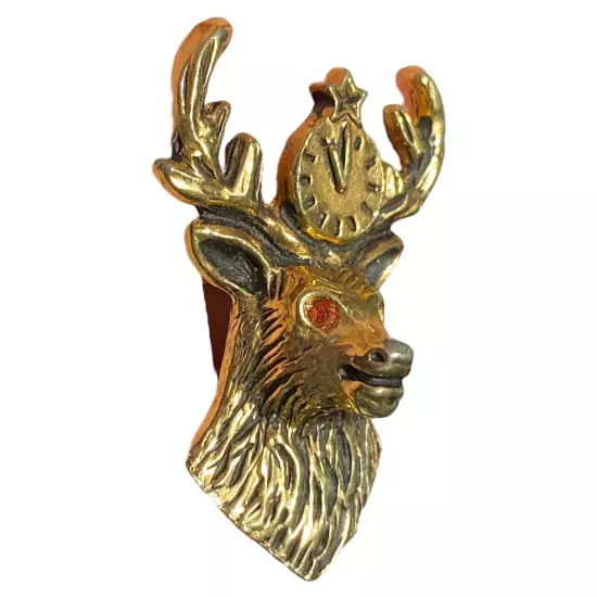 Vintage Elks Lodge BPOE Bolo No Tie Western Retro GOLD TONE Elk B P O E B226