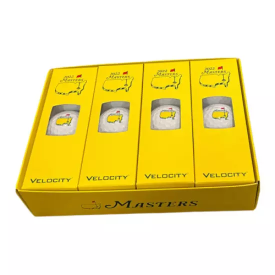 New set of a dozen Titelist Velocity 2022 Masters Golf Tournament golf balls