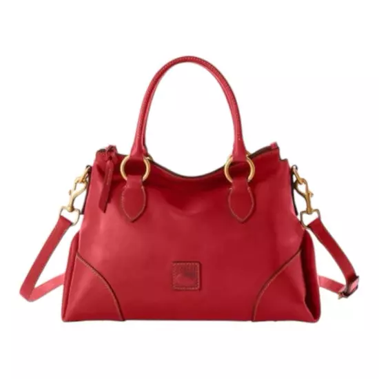 Dooney & Bourke Florentine Satchel 38~Red Italian Leather Handle and Strap NWT