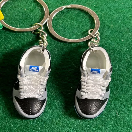 (2) Mini SB Dunk Low | Shoe Key Chain | Mini Sneaker Collectible | No Box