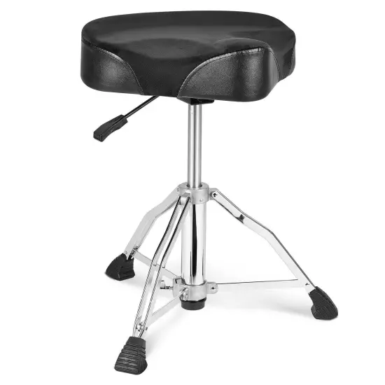 VEVOR Hydraulic Saddle Drum Throne, 19.3-25.2 in / 490-640 mm Height Adjustable