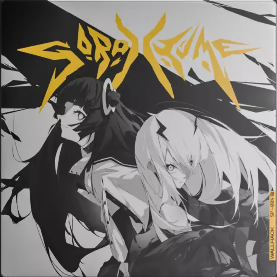 Wallhack SP-004 Limited Edition: Twins Sora & Yume Glass Mousepad FAST FREESHIP!