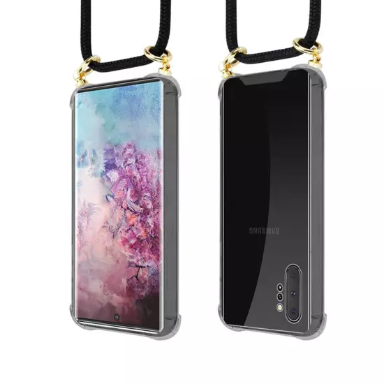 Case for Samsung Galaxy NOTE 10 PLUS Silicone Protection Phone Cover Necklace