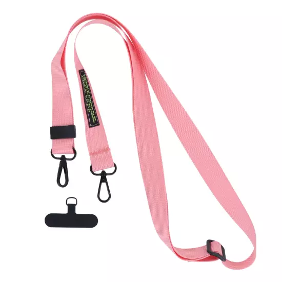 Phone Lanyard Nylon Adjustable Neck Strap + Pad Compatible with All Smartphone