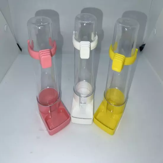 Bird Cage Water Food Dispensers Feeder Budgie Parakeet 4 oz 100 ml Set of 3