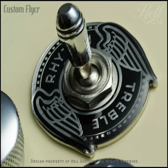 Custom FLYER Toggle Switch Washer Ring Rhythm Treble. Les Paul, SG More.