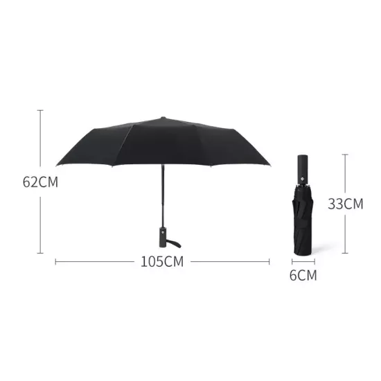 12 Bones Windproof Double Layer Resistant Umbrella Fully Automatic Rain Men Wome