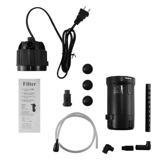 5-in-1 Internal Aquarium Fish Tank UV Sterilizer Filter Submersible Water Pump