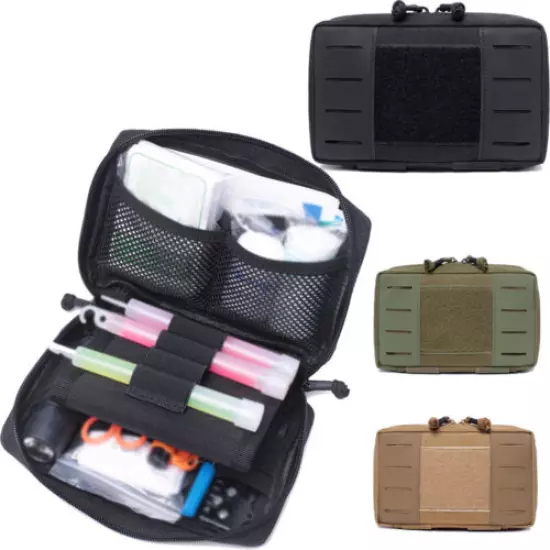 Nylon Tactical Molle Pouch Storage Bag Handbag Carry Knife Pens Medical Tools