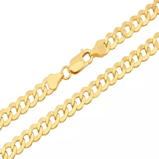 BRAND NEW 10k Yellow Gold 2mm-7.5mm Cuban Curb Link Chain Necklace16"-30" Hollow