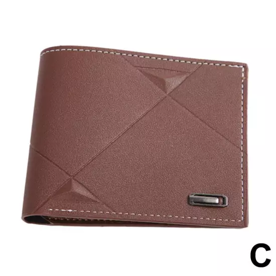 Fashion Casual Wallet Men's Youth Thin Horizontal Soft Wallet`