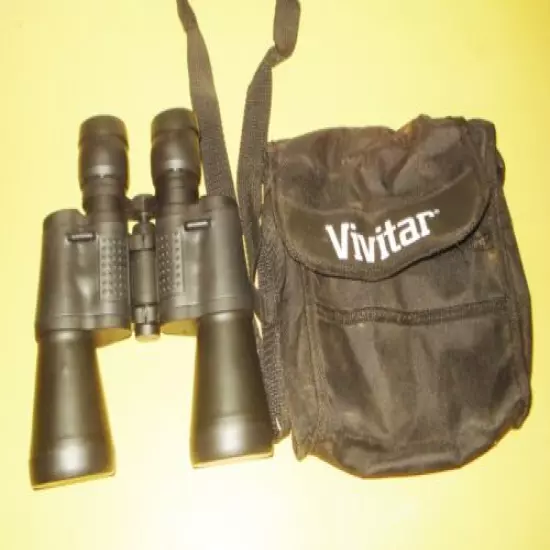 VINTAGE BIG VIVITAR BINOCULARS 7X50 297 FT AT 1000 YDS COATED OPTICS NR