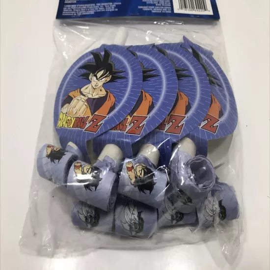 8 Pack DRAGON BALL Z BLOWOUTS ~ Birthday Party Supplies Favors Toei Cartoon GoKu