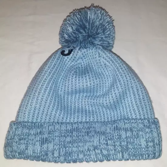 L.L. Bean NWT fleece-lined blue knit beanie womens one-size