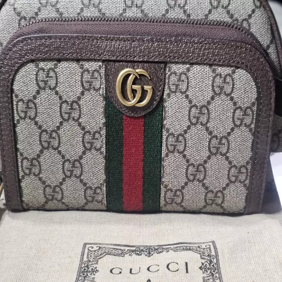 Gucci Clutch Bag/Beauty Cosmetic Toiletry Bag Supreme Marmont Web Handbag 751811