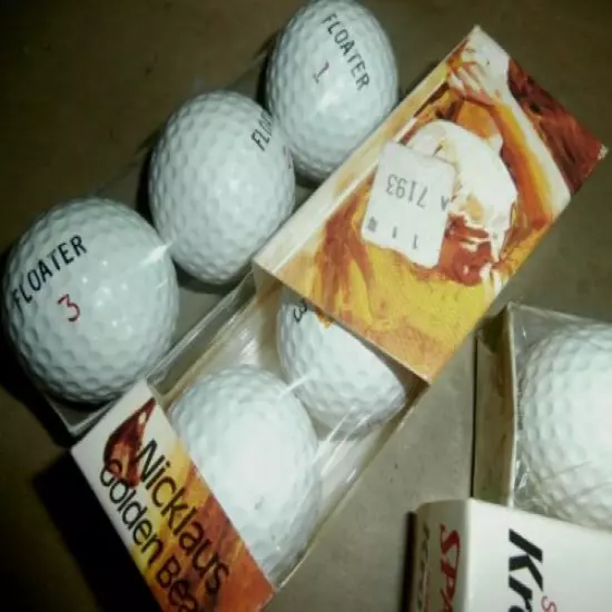  5 Vintage Sleeves Golf Balls Kro-Flite Chemflite Delta Supreme Jack Nicklaus