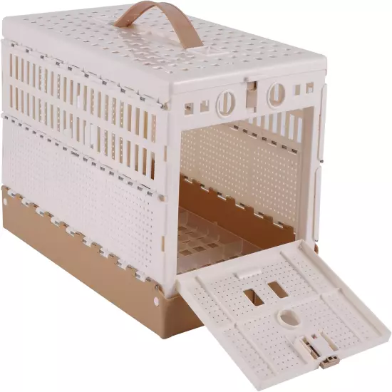 Plastic Folding Pigeon Cage, Portable Pet Bird Travel Cage Carrier Pigeon Cage P