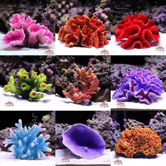 Artificial Resin Coral Reef Aquarium Fish Tank Ornaments Landscapin Home Supply