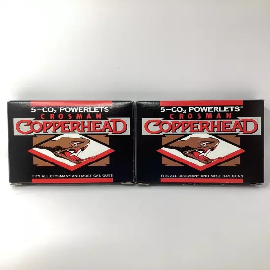 Crosman Airgun 5 Copperhead CO2 Powerlets 12 Grams Lot Of 2 (10 Total)