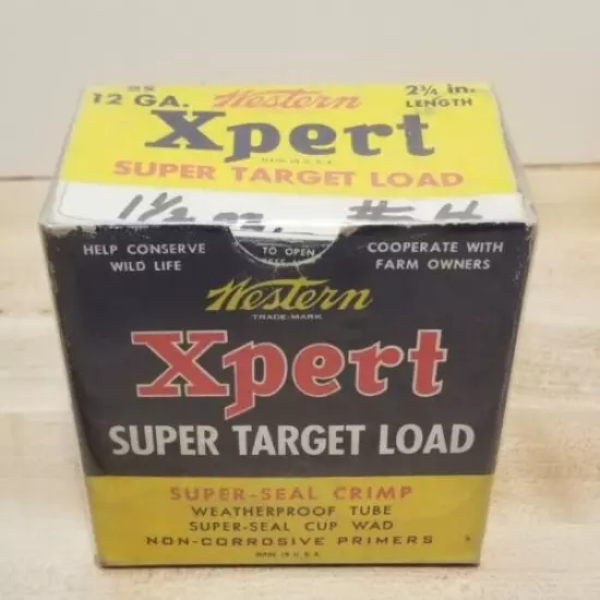 1950's Western Xpert Super Target Load "Trap and Skeet Shells 12 ga. (empty box)