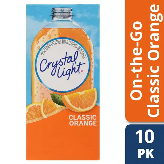 Drink Mix, Classic Orange,1.3 Oz( Pack of 6)