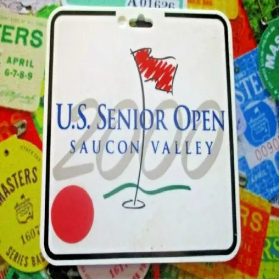 vtg - Golf Bag Tag - 2000 U.S. SENIOR OPEN - Saucon Valley Country Club cc