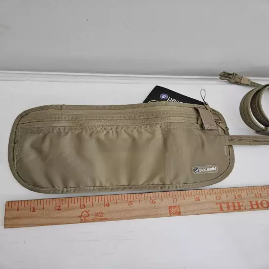 Pacsafe Coversafe Anti-Theft Secure Waist Travel Wallet Pack Tan NWT