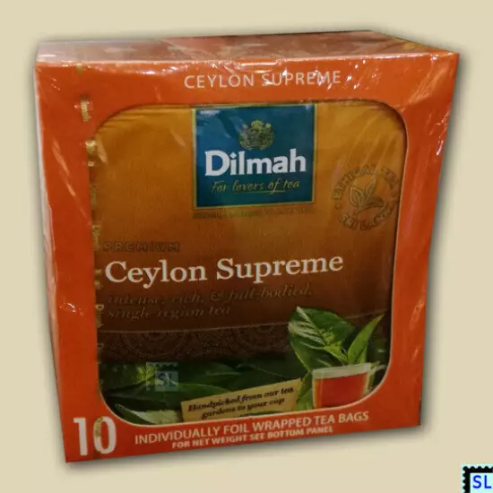 Sri Lanka Tea, Pure Ceylon, Dilmah, 10 Tea Bags