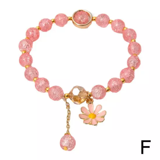 Crystal Bracelet Daisy Bracelet Beads Cute Girly Fashion Gelang Accessories C2N9