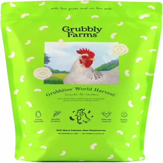 Grubblies - Black Soldier Fly Larvae for Chickens - Nourishing Daily Chicken Tre