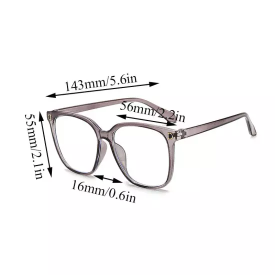 Fake Square Frame Clear Lens Geek Glasses UV Protection Nerd Unisex Fashion US ღ